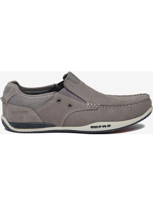 Greyder Erkek Gri Hakiki Deri Marine Ayakkabı 6Y1CA00108
