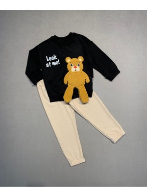 Diji Baby 9-12-18-24 Ay Mickey ve Arkadaşları Desenli Uzun Kollu Sweat 2li Kız Erkek Bebek Takımı