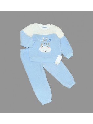 Diji Baby 3-4-5-6 Yaş Lepoar Tokalı Leopar Şerit 2li Kız Çocuk Takımı