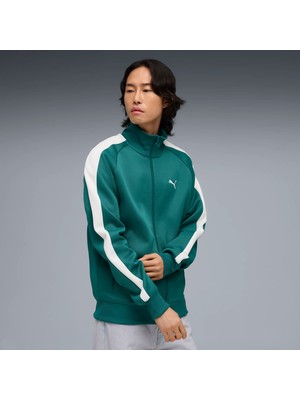 Puma Erkek Yeşil Puma T7 Always On Track Jacket Yeşil Erkek Fermuarlı Üst