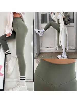 Moda Rüyası Oysho Içi Şardonlu Dalgıç Kumaş Toparlayıcı Kadın Tayt