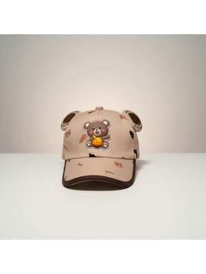 Aware Time Kitti 5-8 Yaş Unisex Bebek & Çocuk Aksesuarlı Yazlık Şapka