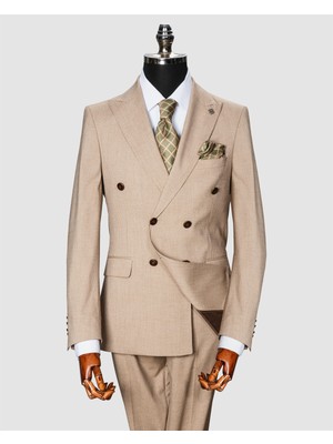 Echol Ech. 513 İnce Çizgili Kruvaze Takım Elbise