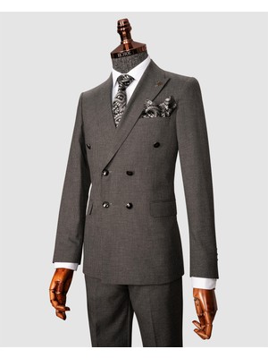 Echol Ech. 513 İnce Çizgili Kruvaze Takım Elbise