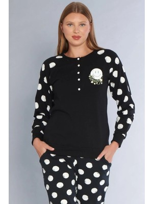 Kadın Pamuklu Uzun Kollu Pijama Takımı Dowry 09-272