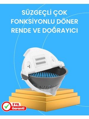 Acstore Çok Fonksiyonlu Dilimleyici Süzgeçli Mutfak Atı