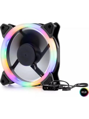 Verto Hadron HDX1522 Kasa Fanı Performans 4pin Rgb 12CM Siyah