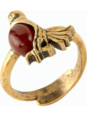 Marsilyan Kuş Doğaltaşlı Otantik Yüzük