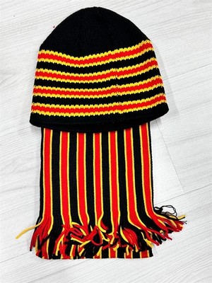 Marsilyan Taraftar Atkı Bere Sarı Kırmızı