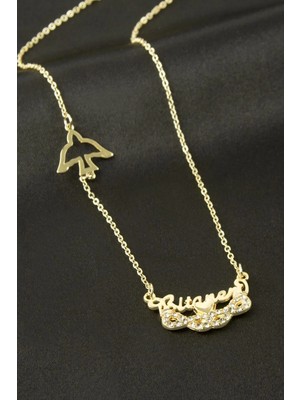 Marsilyan Bitanem Yazılı Sonsuzluk Şans Kolye