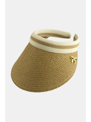 Marsilyan Fiyong Kasketli Hasır Plaj Şapkası