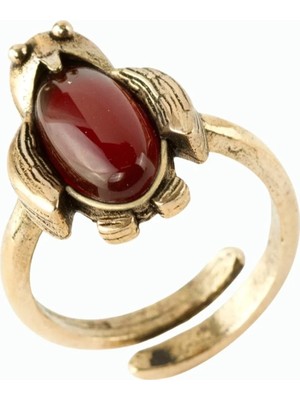 Marsilyan Penguen Doğaltaşlı Otantik Yüzük