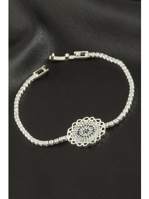 Marsilyan Çiçek Zirkon Taşlı Çocuk Bileklik 16 cm