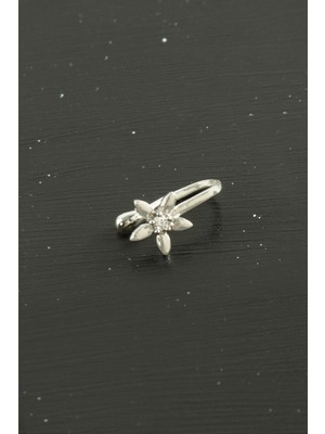 Marsilyan Çiçek Tragus Zirkon Taşlı Piercing 1 Adet