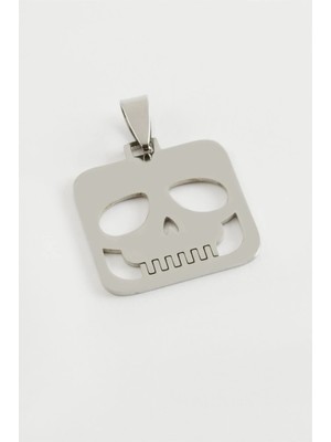 Marsilyan Kuru Kafa Çelik Kolye Ucu 2,5 cm