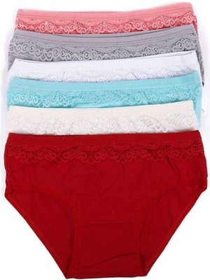 Marsilyan 6 Adet Kız Çocuk Dantelli Kız Bikini 408