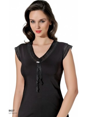 Marsilyan Şahinler Dantelli Taşlı Yarım Kol Atlet B637