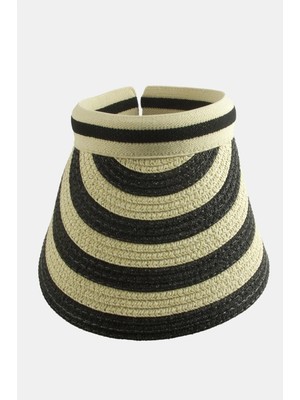 Marsilyan Kasketli Hasır Plaj Şapkası