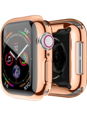 Marsilyan Ally Apple Watch 7-8 41MM 360 Koruma Ultra Slim Silikon KILIF-(5775)