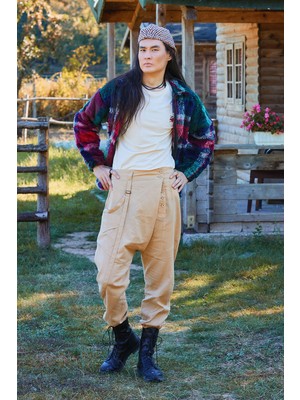 Los Banditos Kruvaze Elastik Paça Düğmeli Şalvar Pantolon