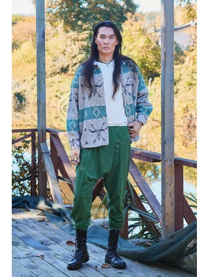 Los Banditos Kruvaze Elastik Paça Düğmeli Şalvar Pantolon