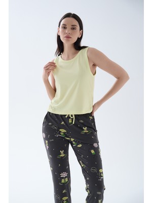 Hays Kadın Pamuklu Kolsuz Pijama Üstü
