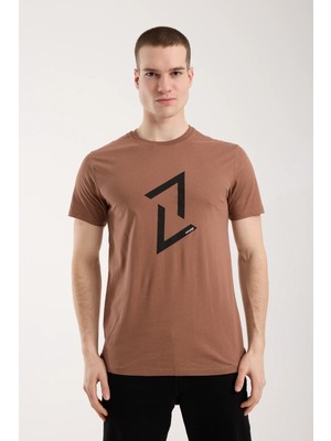 Maxi Modena Erkek Dinamik Grafik Sembol Baskılı T-Shirt