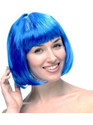 Marsilyan Mavi Küt Peruk Saç