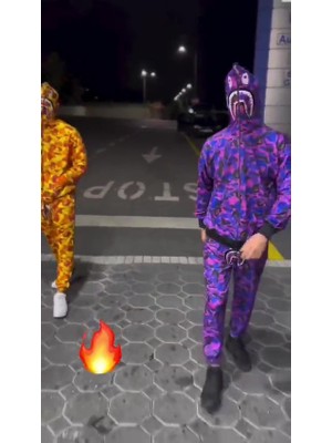 Çocuk Bape Takım Seti Papçi Alt Üst Takım Hırka Esofman Ikili Takım Pugb Mobile S/m/l/xl Eşofman Takımı