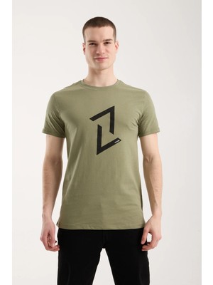 Maxi Modena Erkek Dinamik Grafik Sembol Baskılı T-Shirt