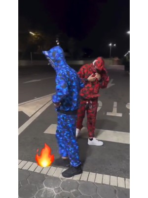 Çocuk Bape Takım Seti Papçi Alt Üst Takım Hırka Esofman Ikili Takım Pugb Mobile S/m/l/xl Eşofman Takımı