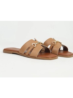 Pierre Cardin PC-55740 Kadın Düz Ince Taban Küt Burunlu Terlik