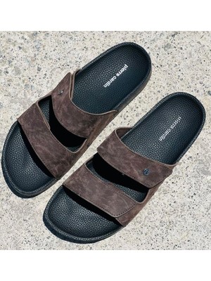 Pierre Cardin PC-7039-XL Erkek 45/47 Cırtlı Çift Bantlı Günlük Terlik