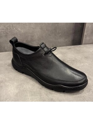 James Franco JF-5020 Erkek Hakiki Deri Esbnek Yumuşak Ultra Hafif Bağcıksız Comfort Taban Günlük Ayakkabı