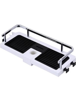 Marsilyan Banyo Direğine Asılabilir Köşelik Şampuanlık Sabunluk Çift Askılı Düzenleyici Raf Paslanma