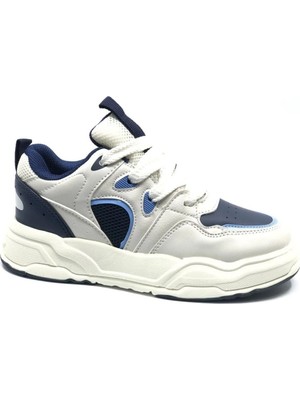 Cool Jacop-Flt 31-36 Çocuk Cırtlı ve Bağcıklı Sneaker Spor Ayakkabı