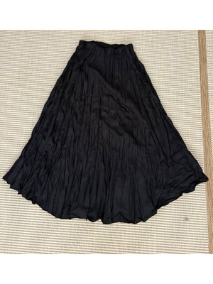 Kırışık Uzun Kloş Etek