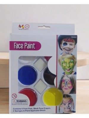 Niyet Palyaço Yüz Boyası 6 Lı Yüz Boyama Paleti Face Paint Colors