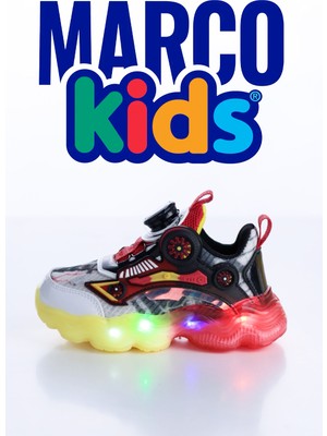 Marco Kids Akıllı Bağcık Işıklı Spor Ayakkabı Çocuk Sneaker 26Y1214