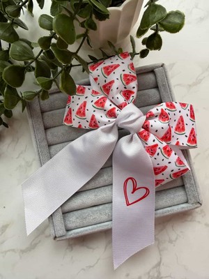 Cicis Accessories Karpuz Desenli Fiyonk Toka