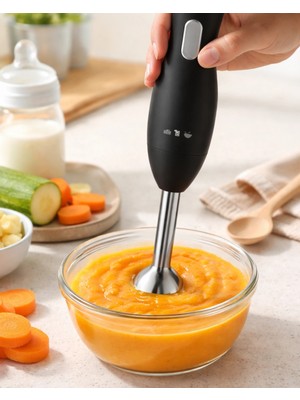 Marsilyan Ergonomik Tasarımlı El Blenderı Paslanmaz Çelik Metal Blender Ayağı