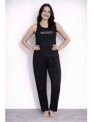 Pemilo Kadın 20605 Kolsuz % 100 Pamuk Pijama Takımı