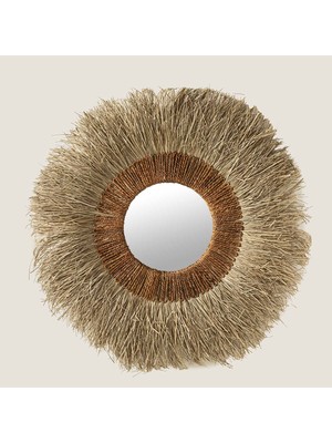 Chakra Mirani Yuvarlak Ayna Natural