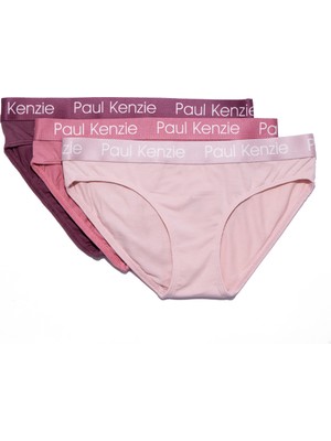 Paul Kenzie 3'lü Kadın Slip Külot - Rainbow 6