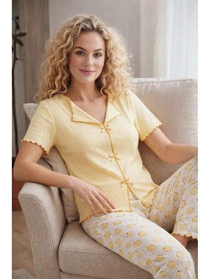 Pemilo Kadın 1935-9 Kısa Kol Oslo Pijama Takımı