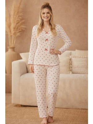 Pemilo Kadın 16001 Kaşkorse % 100 Pamuk Pijama Takımı