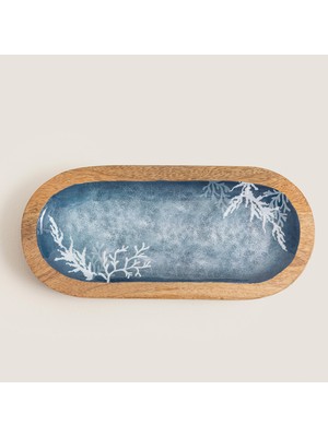 Chakra New Marine Sunum Tabağı 36X16,5 cm Natural