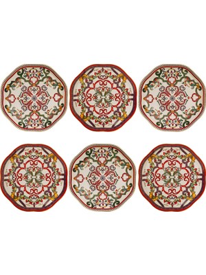 LuckyArt Velora Bone 20 cm 6li Tabak Seti