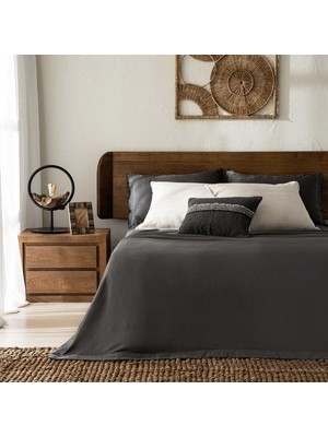 Chakra Lillia Çift Kişilik Pike 210X240 cm Antrasit