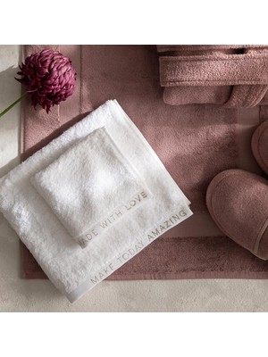 Chakra Novel Havlu Seti 30X50CM Beyaz